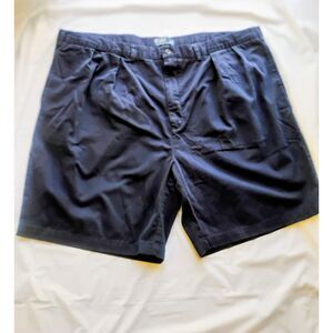 Mens 100% Cotton Navy Blue Ralph Lauren Pleat Polo Plus Size Big Tyler Short 50B
